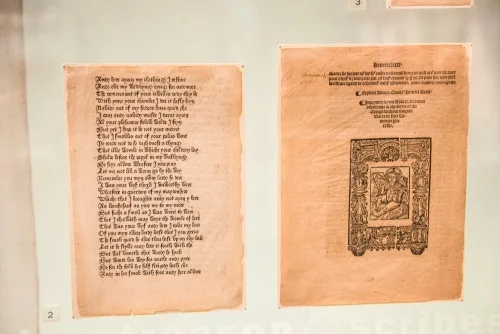 Pages from Chaucer's 'Canterbury Tales', 1476