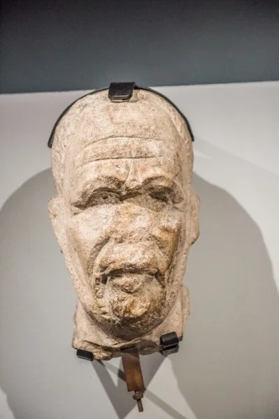 3rd century carving of a Roman head