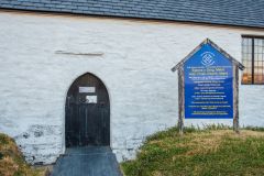 The church entrance path