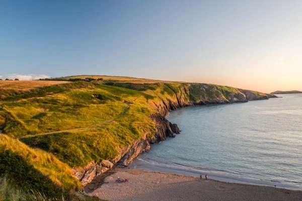 Mwnt beach, evening light