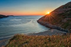 Mwnt Bay at sunset