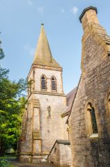 The striking west tower