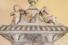 Detail of the Charlotte Mostyn memorial