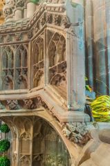 Carving detail on the 14th-century pulpit