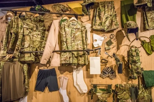 A modern army soldier's kit