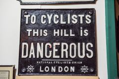 An old cycling sign from London