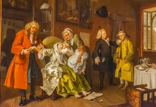 William Hogarth, Marriage a la Mode; the Lady's Death, 1783 