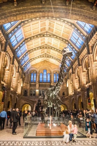 Entering the main hall