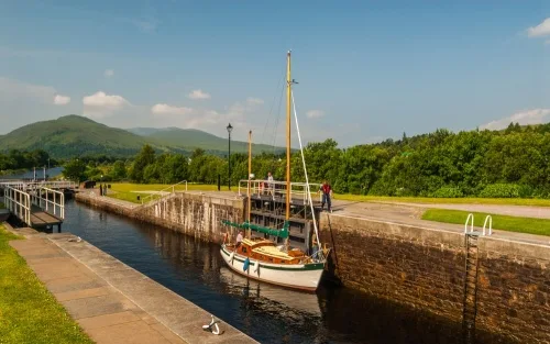 Neptune's Staircase, on the Caledonian Canal
