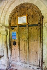 Norman doorway and 14th century oak door