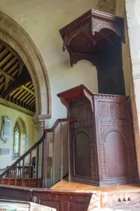 Three-decker 17th century pulpit