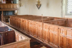 Box pews in the nave