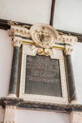 Lady Urith Trevelyan memorial, 1698