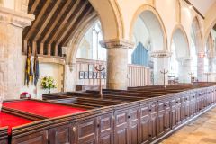 Box pews in the nave