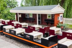 The miniature railway at the station