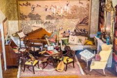 A historic dollhouse in the Dollhouse Exhibition