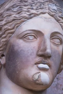 A garden statue at Newby Hall