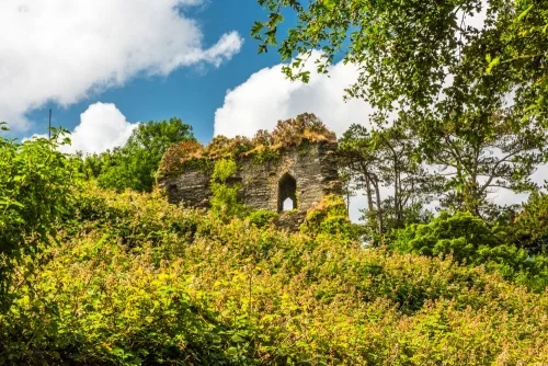 Medieval castle walls