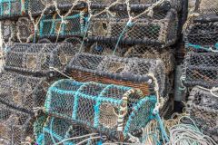 Fishing traps by the harbour