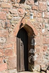 The narrow tower doorway