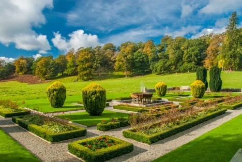 The formal gardens