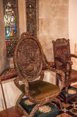 17th-century chair, sanctuary