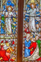 19th-century stained glass window