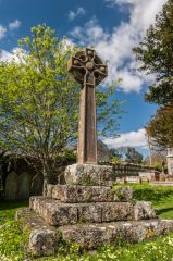 Medieval churchyard cross base
