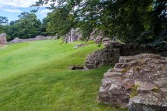 Remains of the castle defenses