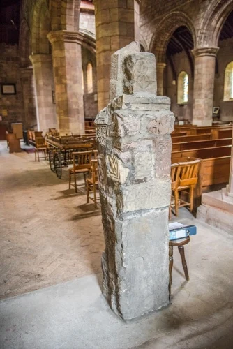 The 'Norham Pillar' of ancient cross fragments