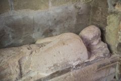 The 14th-century knight's effigy