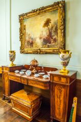 Fine furniture in the ground floor staterooms