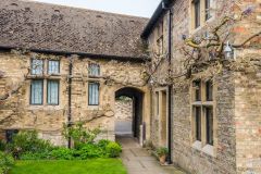 The museum courtyard entrance