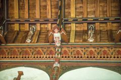 Victorian angel roof in the chancel