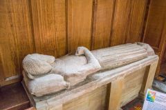 Late medieval effigy of a bearded man