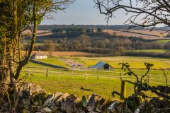 North Leigh villa from above