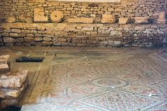 The mosaic floor (through a window)
