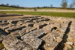 Remains of a hypocaust system