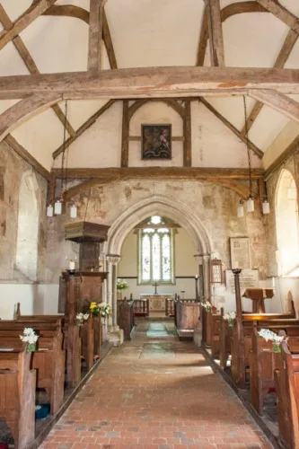 Looking east up the nave