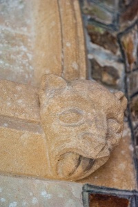 Figure of a cat, south doorway