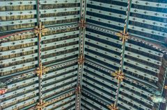 The restored medieval roof