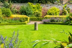 A sundial in the walled garden