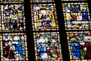 Medieval glass detail