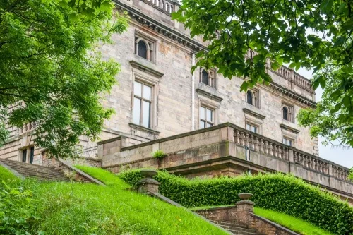 The restored 17th-century ducal palace