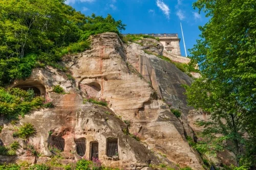 Castle Rock and Nottingham Castle