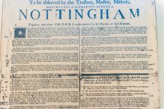 Rules of the Nottingham Blewcoat School, 1706