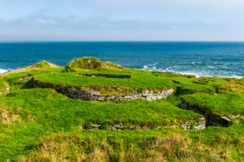 The broch from atop Mervyn's Tower