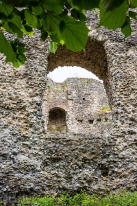 Remains of a large window on the east side