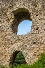 Window and door openings on the east side
