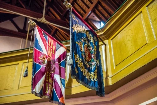 Cameron Highlander regimental colours